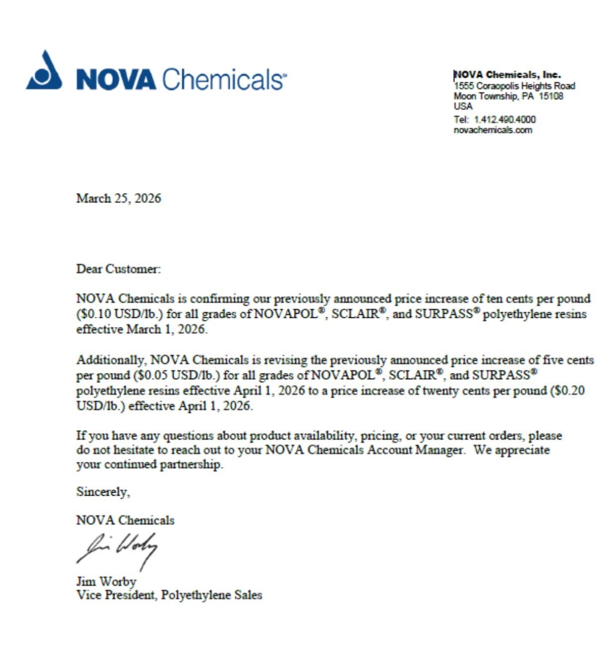 Nova: April 2026 PE